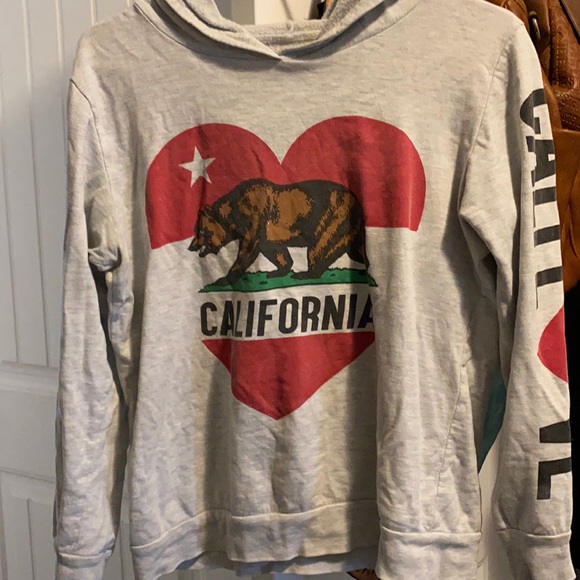 On Fire California Republic Hoodie - Picture 1 of 3